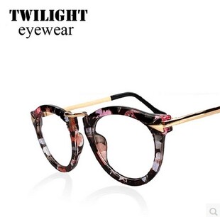 权志龙同款眼镜框古巨基韩红眼镜架豹纹近视可配超轻小脸平光镜