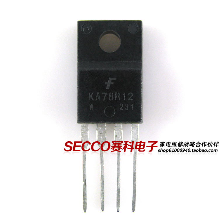 〖原装拆机〗KA78R12 四端稳压管 12V IC集成电路配件 电子元器件