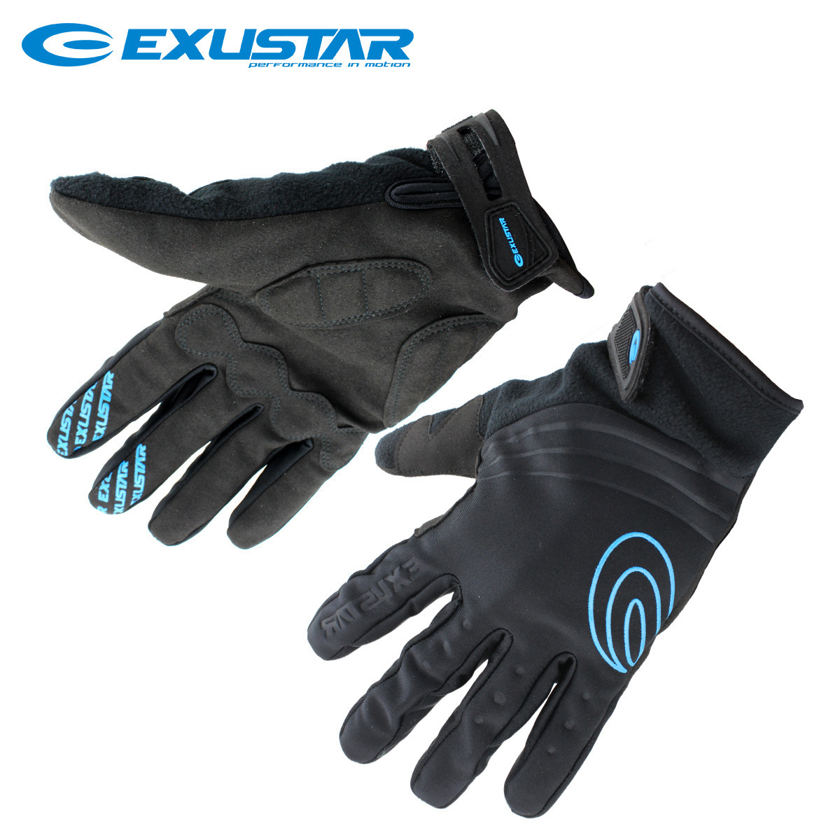 Gants pour vélo mixte EXUSTAR - Ref 2251388 Image 1