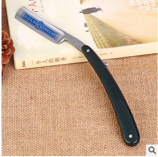 金元正品经典沉稳黑木老式剃刀/可磨式剃头刀/经典理发刀@/刮胡刀