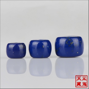 天然青金石粉胶注合成藏式隔珠散珠DIY菩提佛珠配饰配件实惠百搭