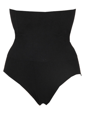 慈颜格子蜂巢束腹裤 收腰提臀不卷边 金属记忆胶骨塑身裤60063