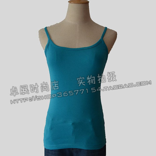 卡特女士春夏新款纯棉吊带背心 打底背心 优雅百搭款修身显瘦3088
