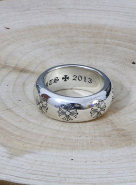 纯银十字架OL风饰品戒指