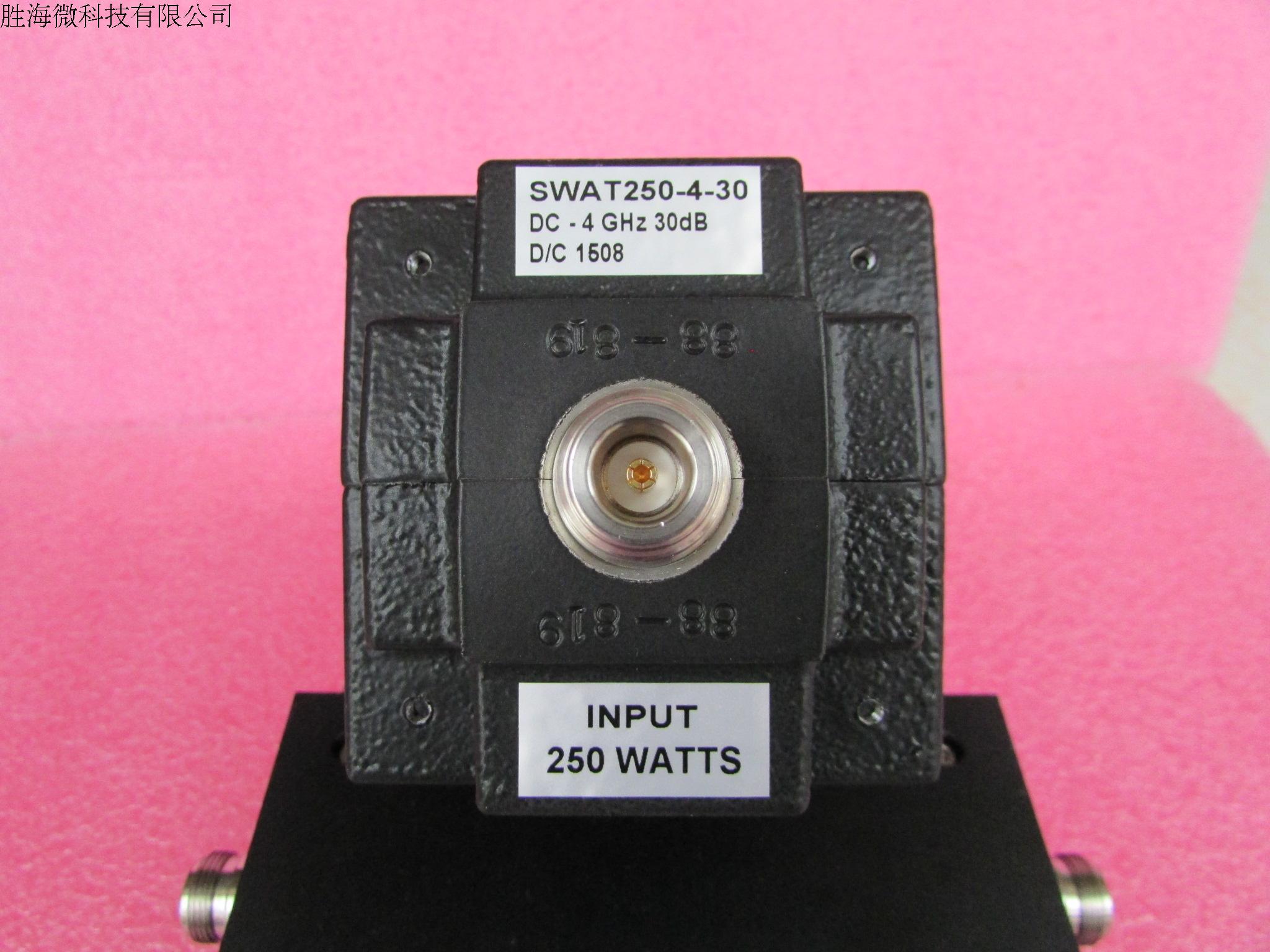 SWAT250-4-30  DC-4GHz 30dB 250W N 射频微波同轴固定衰减器   型号：SWAT250-4-30