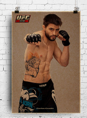 天生杀手康迪特UFC海报Carlos Condit  MMA健身房比赛宣传画挂图