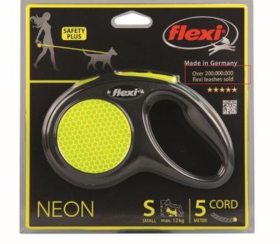 官方授权新款flexi福莱希/福来西荧光黄土豪金PLUS狗狗伸缩牵引绳