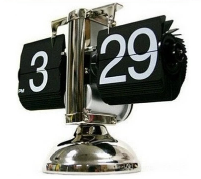 欧式钟表座钟自动机械电动翻牌