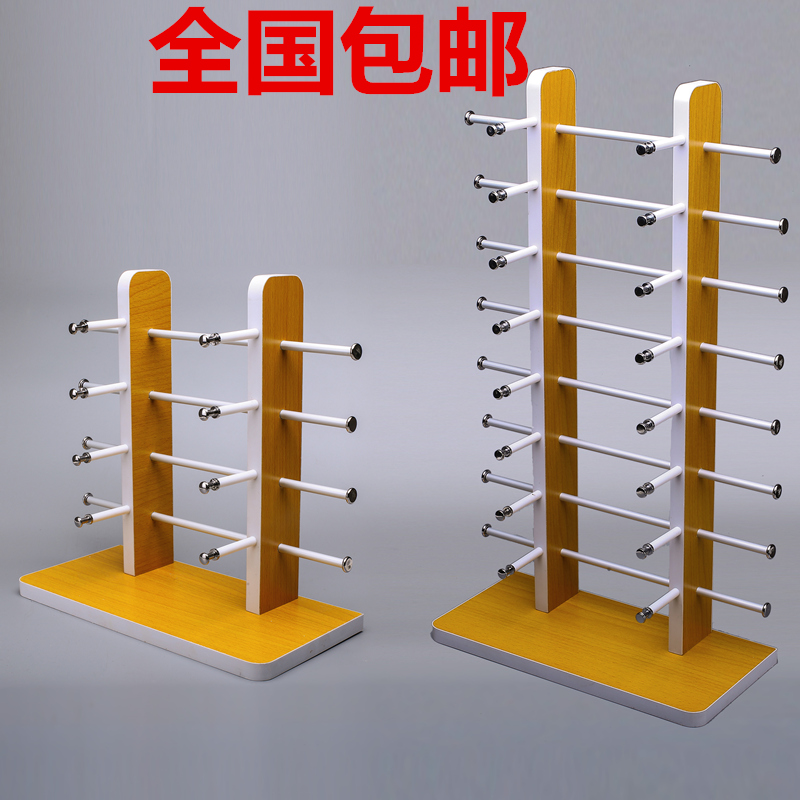 包邮太阳眼镜展示架木质木纹精品展架柜台式眼睛展架太阳眼镜陈列