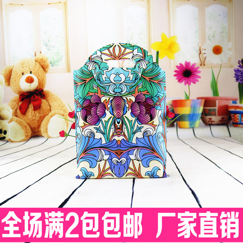加厚男女儿童服装店塑料手提袋装化妆品的袋子礼品购物袋批发包邮