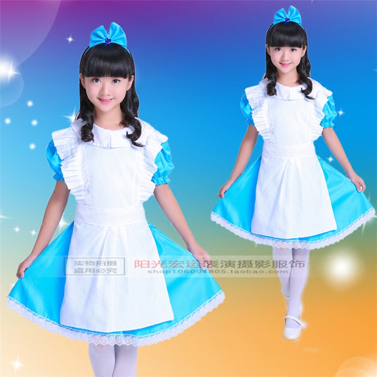 六一cosplay幼儿爱丽丝角色扮演儿童白雪公主化妆舞会表演服装