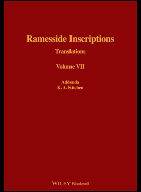 【预售】Ramesside Inscriptions, Addenda to I - VI: Transl