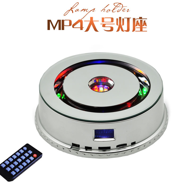 发光底座旋转创意新奇实用水晶灯座儿童生日礼物高级感送女友七彩