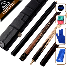 кий для бильярда cuesoul/q獣小头斯诺克杆盒实木白蜡木英式黑8球杆16彩桌球台球杆