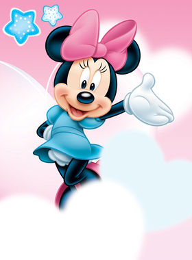 迪士尼卡通动漫 迪士尼公主 米奇米妮 小熊维尼 动漫 装饰画D859C