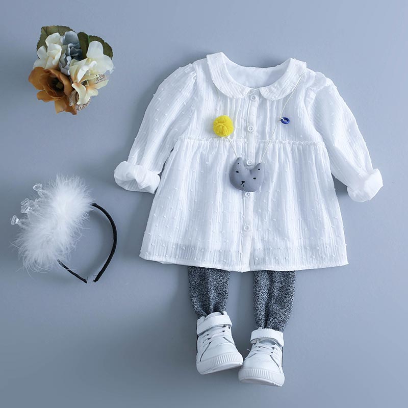 Chemise fille à manche longue - Ref 2084661 Image 1
