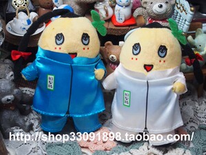 日单唐装辫子船梨精ふなっしー 梨の妖精Funassyi毛绒挂件