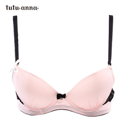 tutuanna文胸 日系甜美 纯色内衣 带插片 女士胸罩【新】-tmall.com天猫