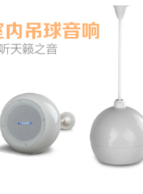 TKOKO公共广播吊装音箱T-KOKOPA喇叭CH-709S定压吊球音箱超市音乐