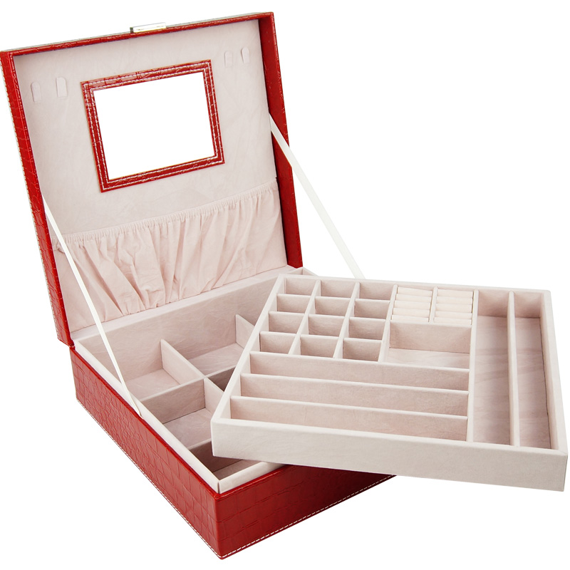 蓓儿丹蒂首饰盒化妆珠宝收纳箱双层皮质大容量欧式带锁公主在类目 饰品/流行首饰/时尚饰品新, 首饰收纳, 首饰盒中 - 来自Buy2taobao.com提供专业的淘宝代购服务