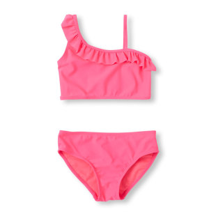 新款 女宝宝防晒分体泳衣 欧美女童儿童泳衣希腊风分体女童泳衣