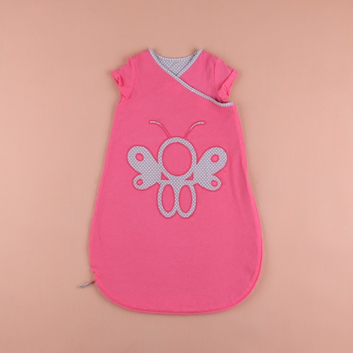 外贸原单出口法国宝宝针织纯棉睡袋婴儿防踢被柔软方便换尿布春夏