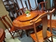 特价 光板简洁圆餐桌餐椅组合 花梨木刺猬紫檀餐台全实木红木家具