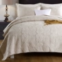Chăn bông châu Âu được trải giường bằng ba bộ chăn ga gối đệm màu đơn sắc - Trải giường drap giường mát lạnh