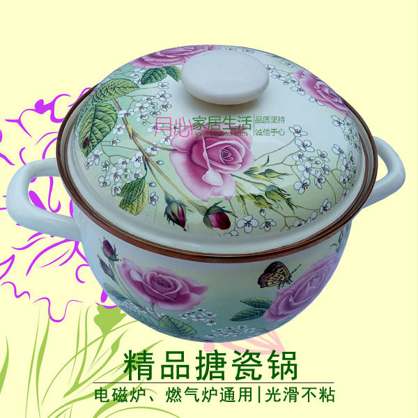 搪瓷锅汤锅加厚不粘奶锅电磁炉汤煲珐琅瓷炖锅烧锅中药锅双耳家用|msdalam kategori dapur/memasak Appliances, memasak Appliances, Periuk belanga/Pot/cerek, stockpot - dari Buy2taobao.com untuk memberikan perkhidmatan ejen Taobao profesional membeli