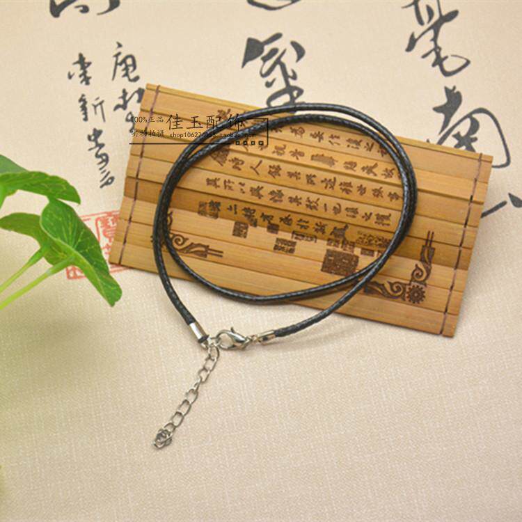 细款蜡皮绳饰品项链水晶