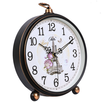 康巴丝compas)欧式卧室床头钟表