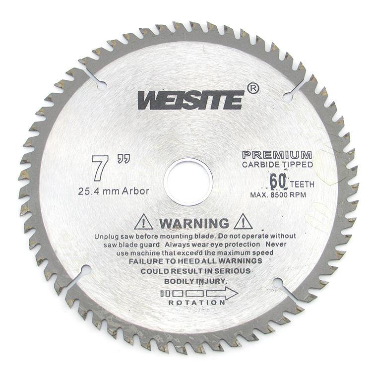 WEISITE 7/8寸木工合金圆锯片 锯木锯盘 合金齿木材锯片 切割片