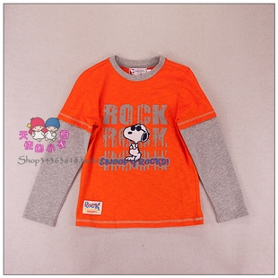 T恤2SS40007特价 SNOOPY专柜正品 童装 针织长袖 男童上衣
