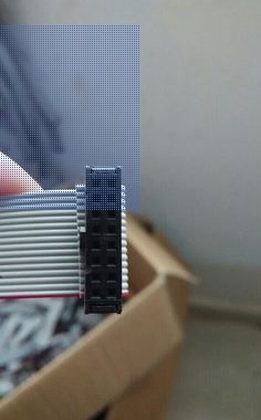 扁平灰色白线 间距2.54mm 16P 长600mm LED屏连接JTAG下载线 4条