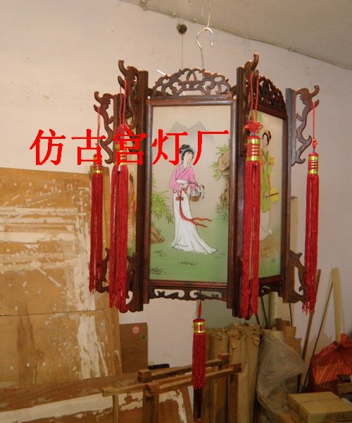 中式宫灯中式灯具古典宫灯手绘仿古宫灯木制宫灯客厅/四方筒子灯