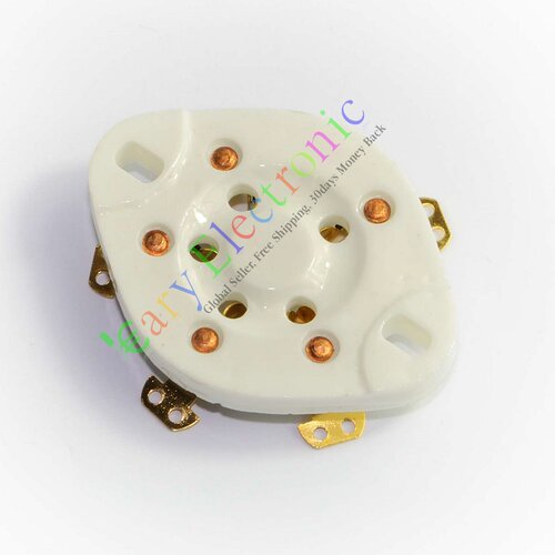 全新五脚陶瓷电子管镀金GZC5-1-G管座搭棚用适FD422 807 FU7等