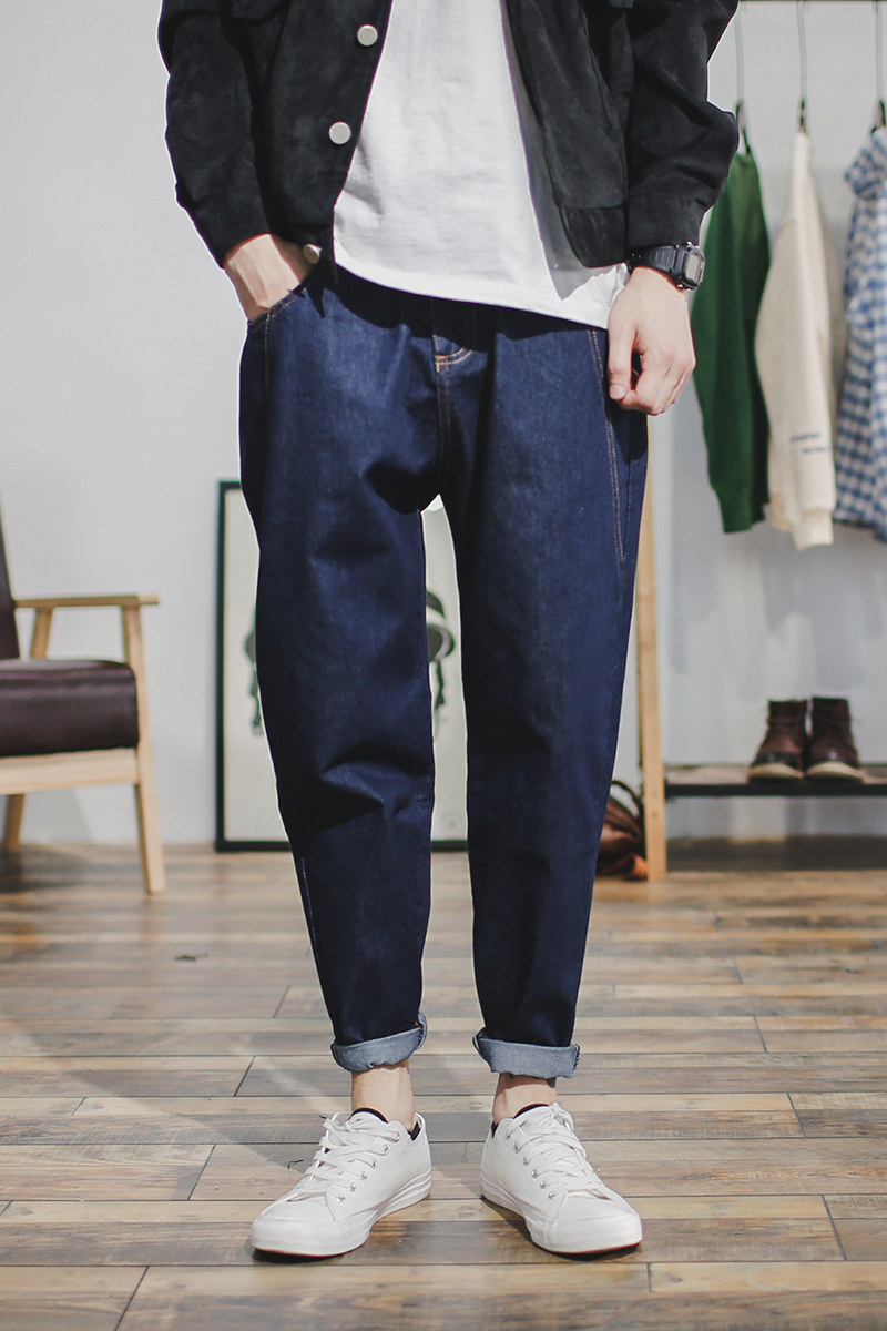 Jeans pour jeunesse droite en vrac en coton pour automne - Ref 1483044 Image 6