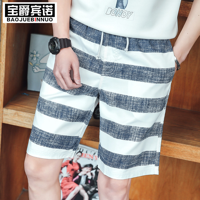 男士运动短裤夏季休闲大码沙滩裤速干条纹居家情侣裤潮宽松大裤衩|msdalam kategori Pakaian Lelaki, seluar santai - dari Buy2taobao.com untuk memberikan perkhidmatan ejen Taobao profesional membeli