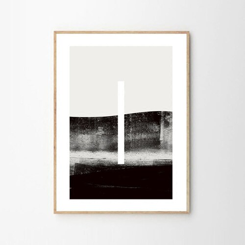 德国设计师抽象风几何客厅装饰画