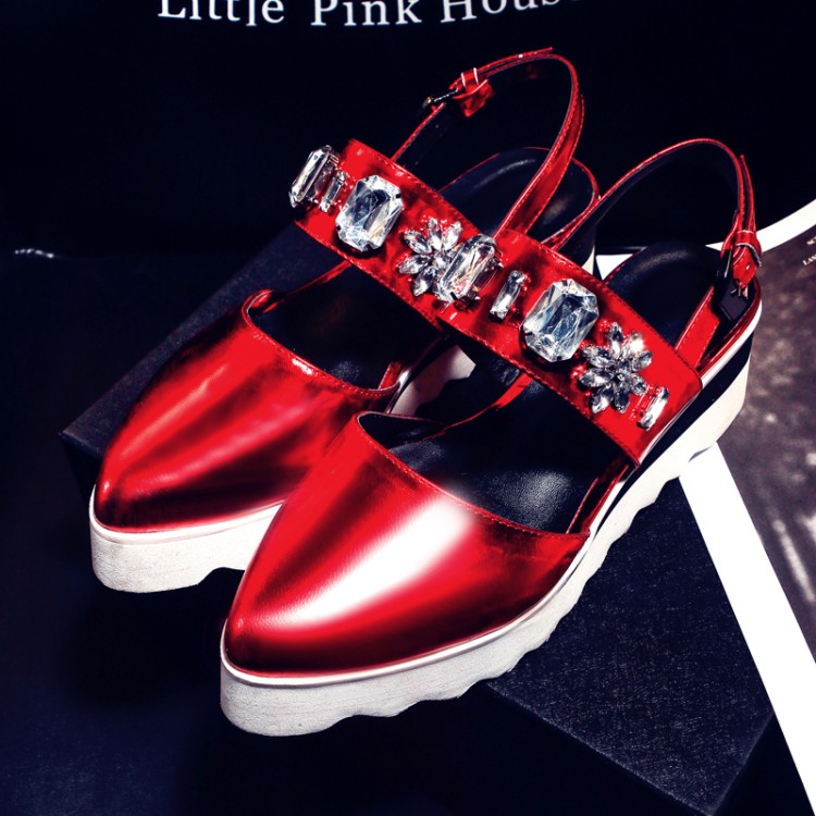 Сандалии  - джинсовый синий цвет