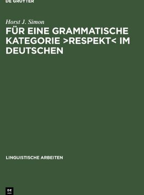 【预售】Fur Eine Grammatische Kategorie >Respekt
