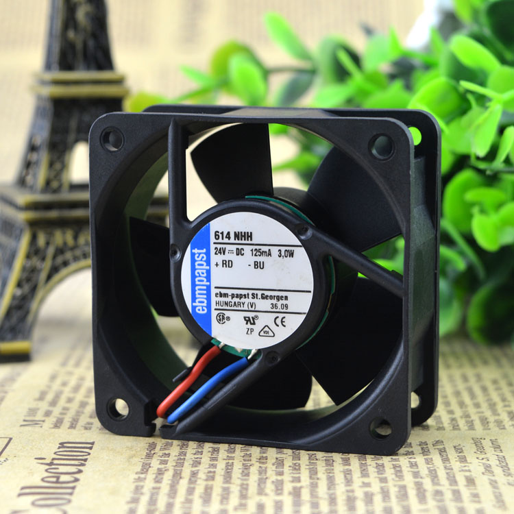 Ô×°µÂ¹úebmpapst 614NHH 24V 125MA 3.0W 60*60*25 ¸ß¶ËÉ豸·çÉÈ