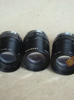 日本进口镜头COSMICAR TELEVISION LENS 50MM 1:1.8拆机件