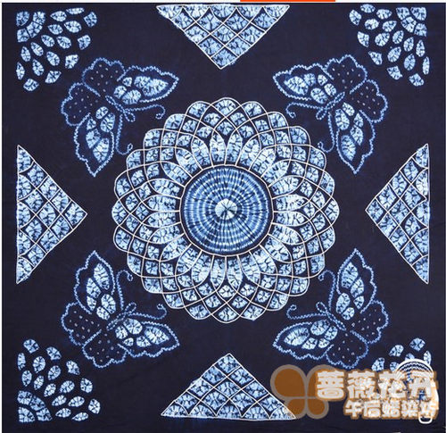 云南大理白族手工方桌布台布150*150 酒店茶楼农家乐1.5米方桌布