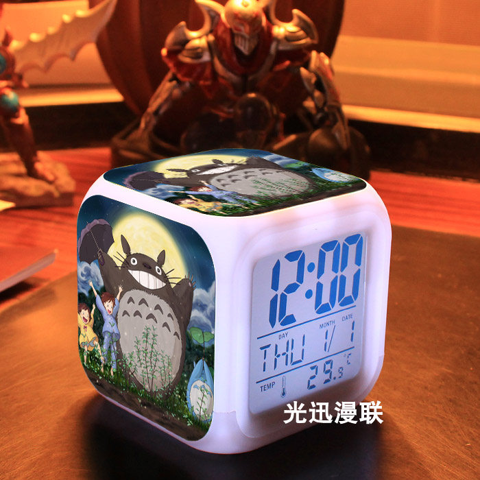 龙猫闹钟 吉卜力宫崎骏周边动漫动漫水杯/居家/百货