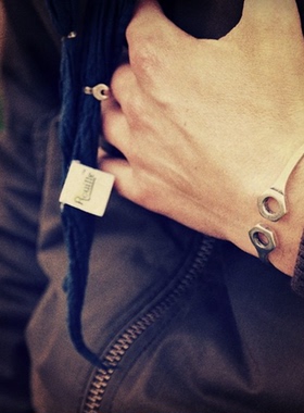 情侣开口原创复古手镯