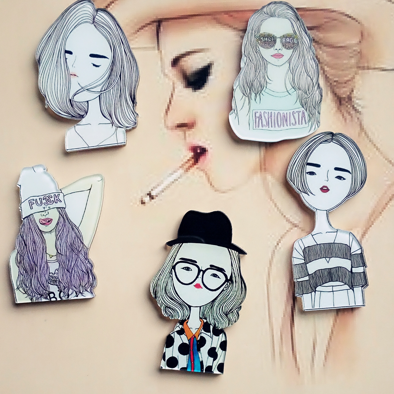 Broche en plexiglas - Ref 1182931 Image 4