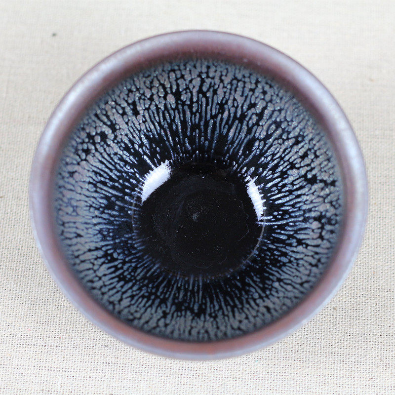 陈国文老师精品金毫建盏 兔毫盏 窑变盏 建阳茶具 水吉镇功夫茶杯