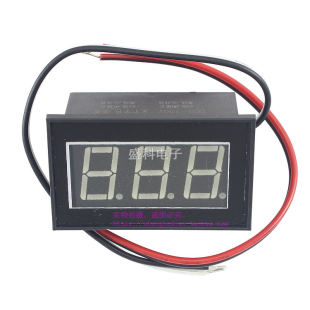 4线式 100V3V84V宽压测量0.56英寸V56D 3位数显灌封防水电压表 DC0
