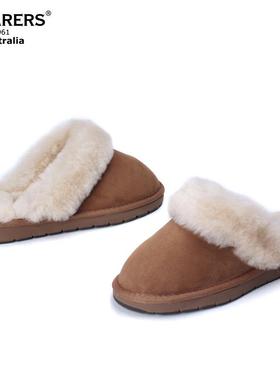 澳洲代购正品SHEARERS雪地靴皮毛一体家居毛边拖鞋冬季好礼物